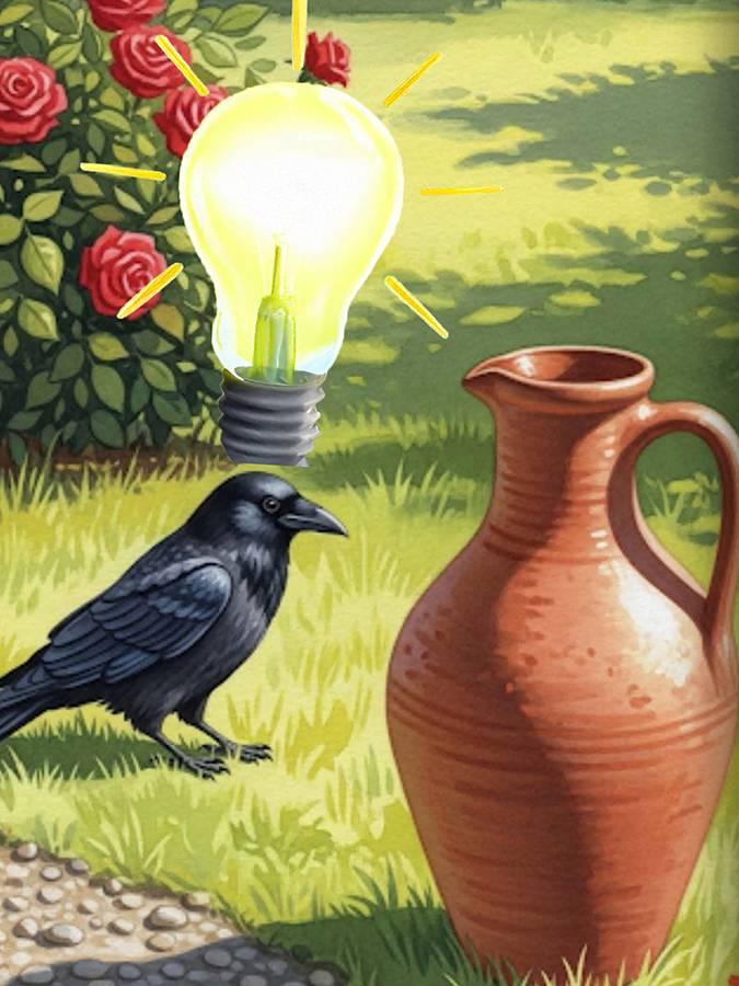 Crow gets an idea